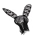 Wowlife Bunny Rabbit Ears Venetian Filigree Lace Veil Costume Masquerade Mask Hairband
