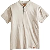 Venado Premium Short Sleeve Henley Shirt for Men - Mens Henley with Stretch Cotton