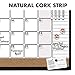 Quartet Combination Magnetic Whiteboard Calendar & Corkboard Value Pack, 17 x 23 inches Combo White Board & Cork Board, Black Frame (44202-BK)