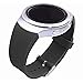 Lakvomg for Samsung Gear S2 Watch Band, Soft Silicone Sport Style Watch Band for Gear S2 SM-R720 / SM-R730 Smart Watch (Black Twill)