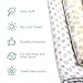 Swaddle Blanket Muslin Organic Bamboo for Baby, Set of 3 Swaddles for Boy and Girl, Soft Swaddling Receiving Sleep Blankets, Unisex Infant Toddler Gender Neutral Gift with Green (Multi)