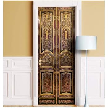 WonderlandWalls Palace Mural for Door/Wall/Fridge - ONE Piece Sticky Decal, Cover, Wrap, Sticker, Cling. Hermitage Entrance All Door Sizes! (36
