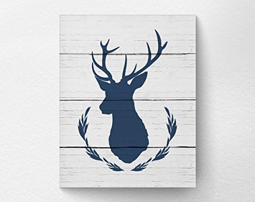 Rustic Farmhouse Deer Wall Art Print Poster, Deer Nursery Decor, Farmhouse Decor - Not Real Wood