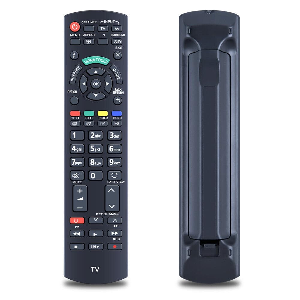 N2QAYB000753 Replacement Remote Control for Panasonic Viera Internet TV, Compatible With TX-L32D25BA TX-L32D25E TX-L32D28EP TX-L32D28ES TX-L32E30E TX-L32E31B TX-L32E5B TX-L32E5E TX-L32E5Y