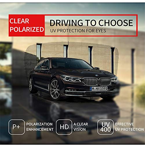 Canness Männer Polarisierten Sonnenbrillen UV-Schutz Sonnenbrille Männer Retro-Platz Sonnenbrillen Night Vision… – Bild 3