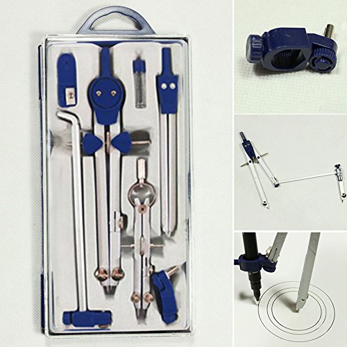 image for GETMORE7 Professional Drawing Drafting Spring Compass Set School Compa