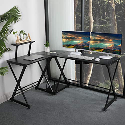 1 GreenForest+Shaped+Computer+Storage+Workstation