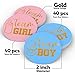 Baby Nest Designs Gender Reveal Party Supplies (116 Pieces) With The Original Gender Reveal Balloon! Boy or Girl Banner, Foil Balloons, Tinsel Curtain, Photo Props, Cupcake Topper, Mom to be and More!