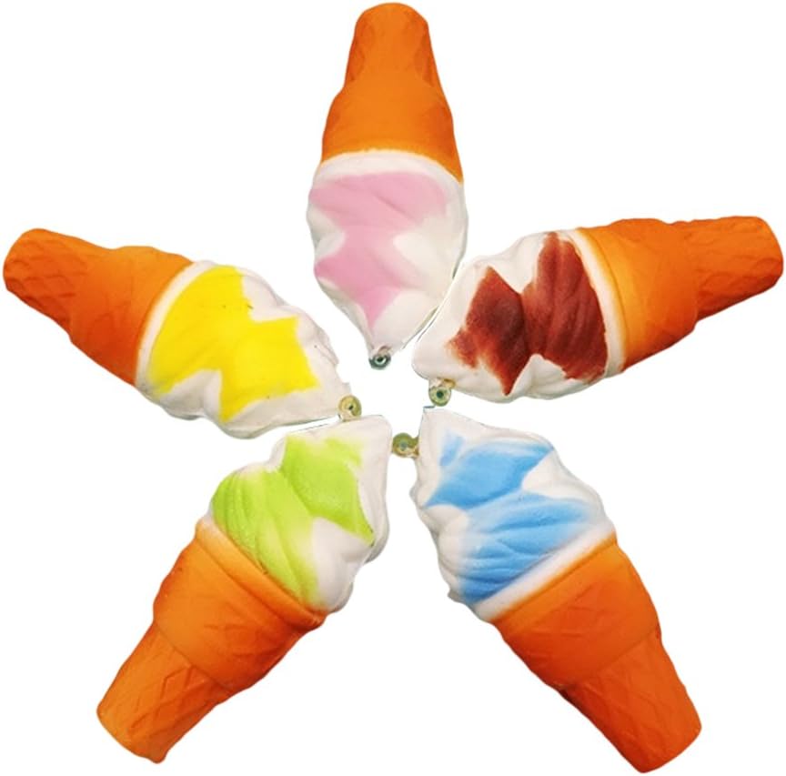 gohigher Slow Rising Jumbo Ice Cream Cone Toy Soft Stress Relieve Decor Random Color