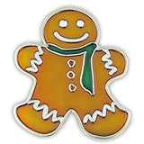Gingerbread Man Holiday Christmas Lapel Pin
