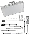Mr. Bar-B-Q 02066Y Silver Prestige 21-Piece Tool Set In Case