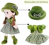 iEasey Adorable Baby Girl Rag Doll with Removable Dress Hat 35cm view 4