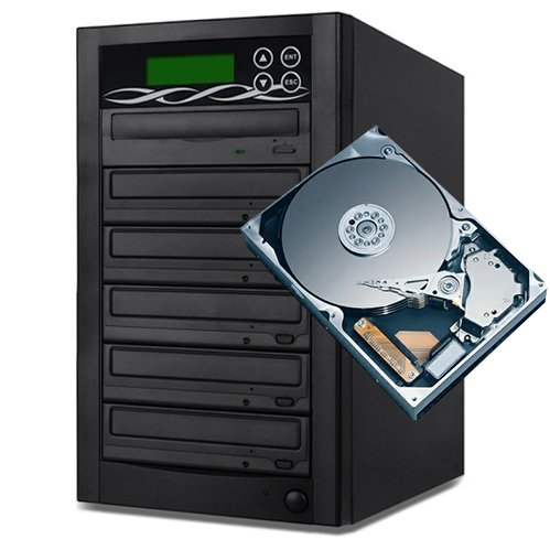 BestDuplicator 5 Target Standalone 24X CD/DVD Duplicator SATA DVDRW + Built-In 400GB HDD Storage