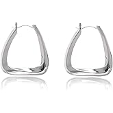 Hoop Earrings U-shaped Hoop Earring S925 Sterling Silver Hypoallergenic Gifts for Women Girls