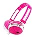 RockPapa Over Ear Love Hearts Headphones for Kids Boys Girls Childs Teens Adults, Noise Isolating, Adjustable Stereo Headphone for Surface iPod iPhone 6 iPad mini iPad Air Macbook Tablets PC MP3 Pink
