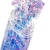 Easycity 200ml jumbo Ice Crystal Slime with Fishbowl Beads, Fluffy Floam Slime Stress Relief Toy Scented Sludge Toy