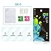 [3 Pack] Samsung Galaxy S4 Tempered Glass Screen Protector,Haodewei [Easy-Install] Bubble Free [Touch Sensitive] Clear Screen Protector+ [ 1 Pack ]Carbon Fiber Back Protector