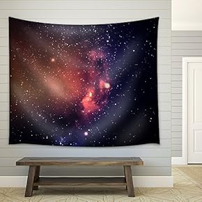 Star Field in Deep Space Many Light Years Far from The Earth. - Fabric Wall Tapestry Home Decor - 51x60 inches