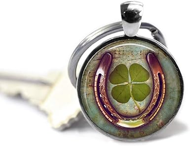 Heng Yuan Tian Cheng Porte Cles En Fer A Cheval Porte Bonheur Porte Bonheur Porte Bonheur Trefle Porte Bonheur Des Irlandais Amazon Fr Vetements Et Accessoires