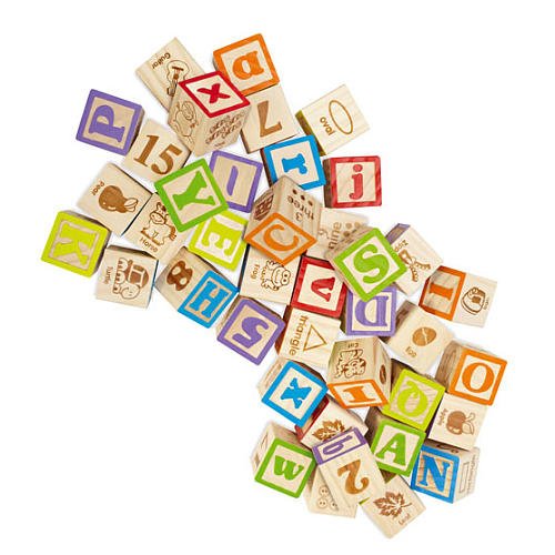 Imaginarium Wooden ABC Alphabet Block Set, for Ages 24, 40 Pieces