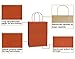 BagDream Gift Bags 8x4.25x10.5 IN 100Ct Kraft Paper Gift Bags with Handles Bulk, Halloween Party Favor Retail Shopping Craft Bags (Orange)