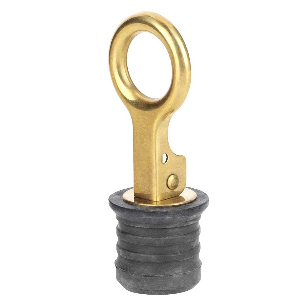 Terisass Drain Plug Marine Boat Brass Drain Plug for 1-1 / 4in Holes+boat transom drain plug+boat bung drain plug