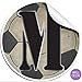 Sports Themed Decal Letters Boys Name Lettering Peel Stick Removable Stickers Wall Decor Baby's Nursery Kids Bedroom Child Room Playroom Home Initial Vinyl Custom Alphabet Girls (Letter M Soccer Ball)