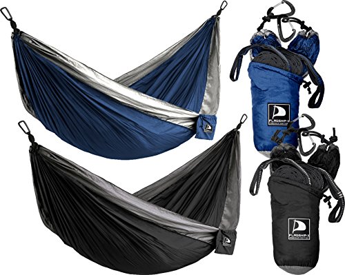 Flagship-x 2 pack double camping hammocks packable for …