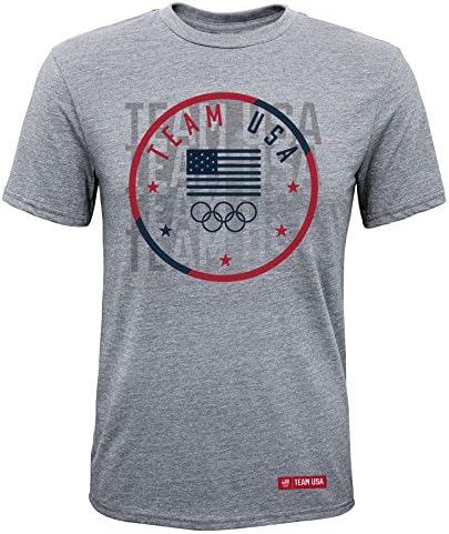 Team USA Winter Olympic Mens Vision Graphic T-Shirt Gray Size XL