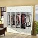 KOUSI Dresser Small Closet Wardrobe Drawer Storage for Clothes Small Wardrobe Storage for Small Spaces Clothes Storage Dresser, Capacious Customizable (Green, 25 Cubes)