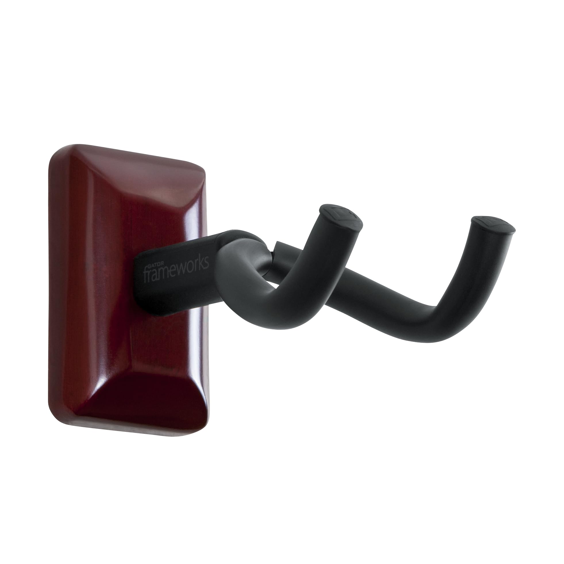 Gator Frameworks Acoustic/Electric Guitar Wall Hanger with Cherry Mounting Plate (GFW-GTR-HNGRCHR)