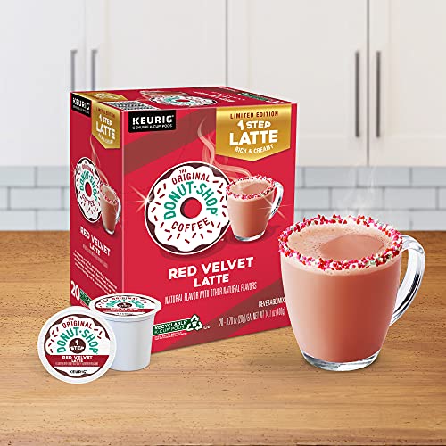 donut shop red velvet latte ingredients