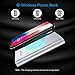 POWERADD Wireless Charger Power Bank, QiPower 10000mAh Aluminum Shell Qi Wireless Portable Charger with Type C Input & Output for X, 8, 8 Plus, Galaxy S9, S8 and More - Silver