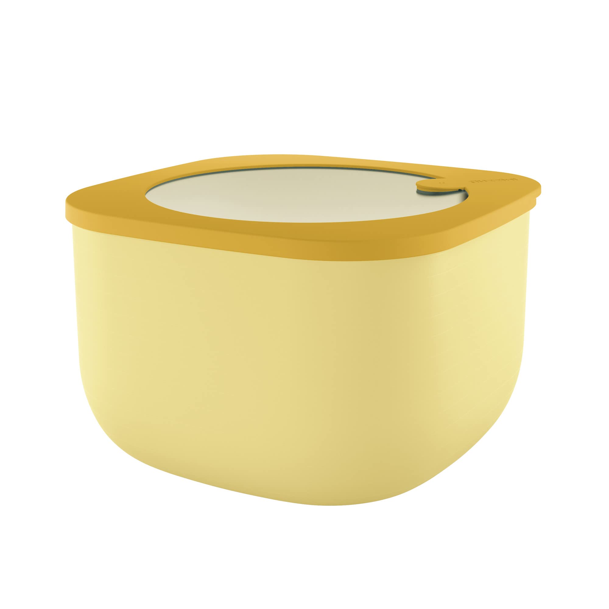 Guzzini - Kitchen Active Design, STORE&MORE, Deep Airtight Fridge/Freezer/Microwave Containers (L) - Ochre, 19,5 x 19,5 x h12,3 cm | 2800 cc - 170705165