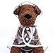 TOPSUNG Waterproof Puppy Raincoat White Transparent Pet Rainwear Clothes for Small Dogs/Cats, Size M