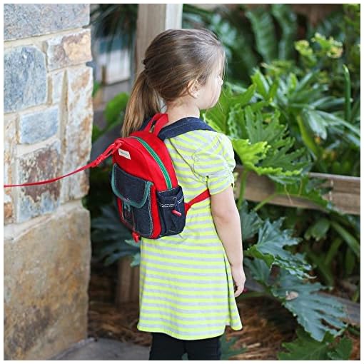 Toddler Backpack with Leash Never Lets Your Kids Get Away! Cute Child Safety Harness Bag for Pre-School! Keeps Essential Items Ready for Childcare! Great for Boys and Girls ! (Old Red) - Image 5