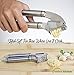 iPerfect Kitchen Stainless Steel Garlic Press Complete Bundle