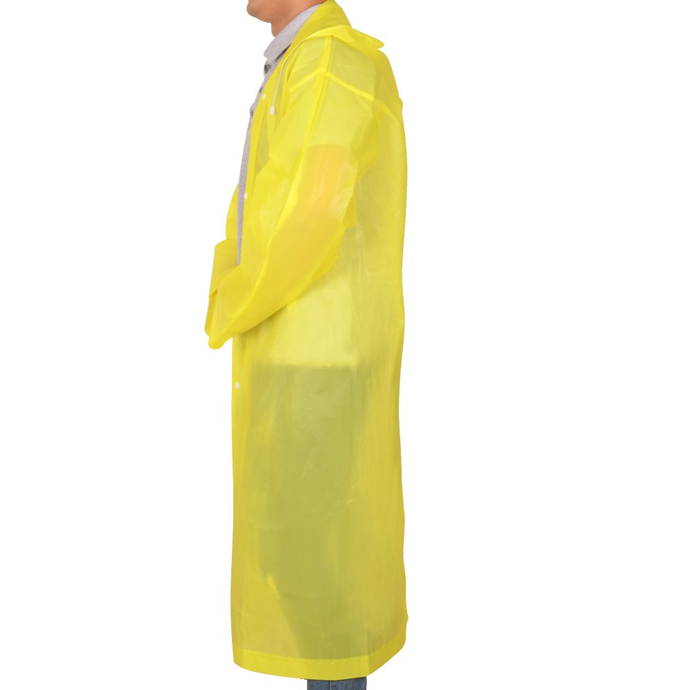 Alotpower Lightweight Compact Emergency Poncho for Theme Parks, Trip, Camping or School Events,Yellow