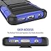 Galaxy S7 Case,TILL [Knight Armor] Heavy Duty Full-Body Rugged Holster Resilient Armor Case [Belt Swivel Clip][Kickstand] Combo Cover Shell for Samsung Galaxy S7 S VII G930 GS7 All Carriers [Blue]