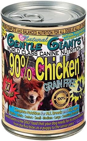 GENTLE GIANTSAll Natural Grain Free 90% Chicken, 13Oz, Case Of 12