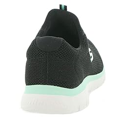 Skechers Summits-Cool Classic Black/Turquoise 8.5 C