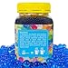 Magic Beadz - Blue Gel Water Beads - Transparent Jelly Pearls - Vase Filler - Wedding Centerpiece - Candles - Flower Arrangements - Over 30,000 Beads - 11oz Jar Makes Over Ten Gallons