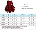 Glamulice Wine Red Baby Girl Lace Party Dress 6-12 Infant Christening Baptism Girl Dresses Pageant Birthday Formal Gown Burgundy Newborn Princess Photo Shoot Holiday Wedding Christmas Outfit Set 6M