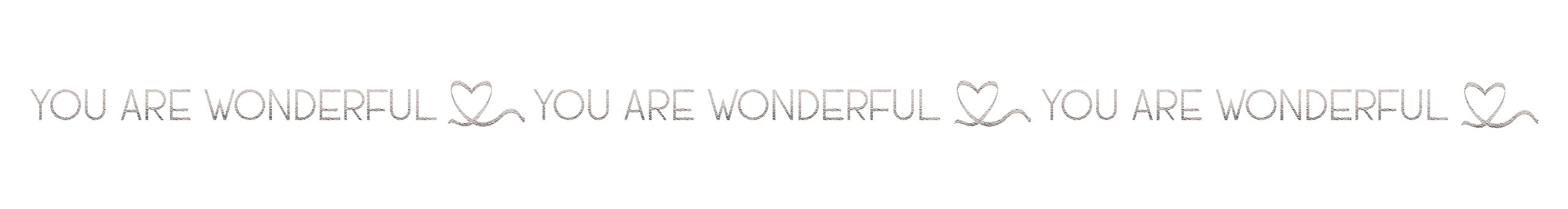 Ursus 59080037 Masking Tape You Are Wonderful – Silver – 6 mm x 10 m