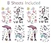 154PCS Mermaid Tattoos Temporary for Kids - Ocean/Under the Sea/Summer Pool Birthday Party Decorations Supplies Favors(8 Sheets)