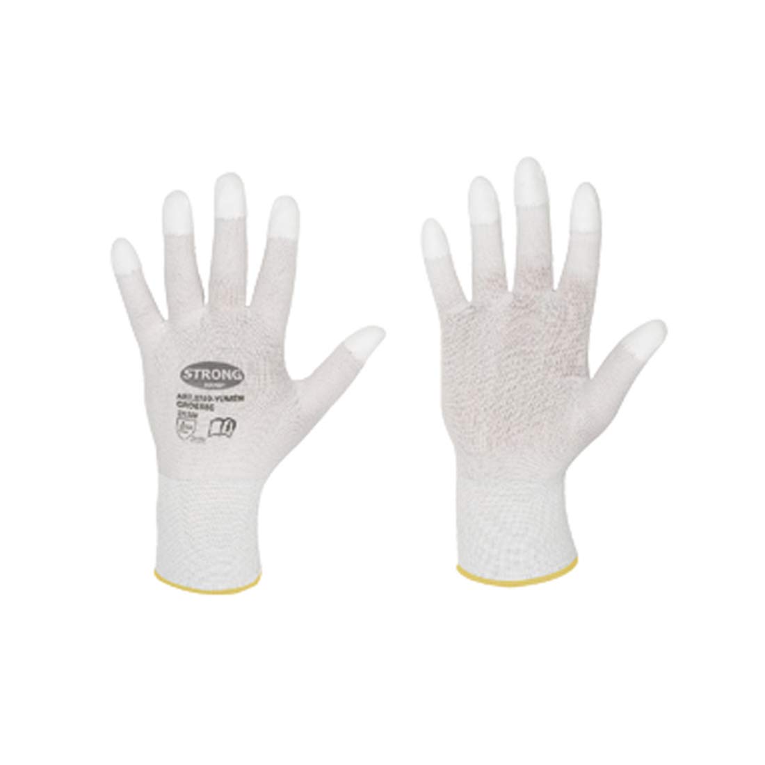 PU Fingertip Work Gloves for Goldsmiths and Watchmakers for Polishing S