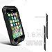 Perstar Shockproof Aluminum Metal Gorilla Glass Protection Case Cover for Apple iPhone 7 Plus (Black)