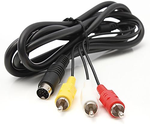 EXLENE 1.8M 6ft Retro-bit 9 pin Audio Video AV Cable for Sega Genesis Mega Drive 2 &amp; 3