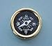 Stanley London Solid Brass Plain Smooth Pocket Compass