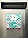 Clean Dirty Dishwasher Magnet Sign for Dishes - Elegant Quatrefoil Moroccan Trellis Modern Pattern - AQUA BLUE/GREY - 2.5 x 2.5 - Housewarming, Bridal Registry & Gag Gift Idea Stocking Stuffers